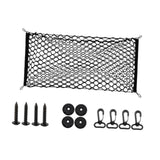 Generic Car Rear Cargo Net Easy to Use Car Trunk Cargo Net Trunk Storage Net 90cmx40cm