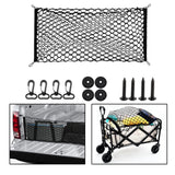 Generic Car Rear Cargo Net Easy to Use Car Trunk Cargo Net Trunk Storage Net 90cmx40cm
