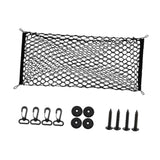 Generic Car Rear Cargo Net Easy to Use Car Trunk Cargo Net Trunk Storage Net 110cmx40cm