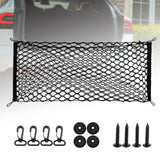 Generic Car Rear Cargo Net Easy to Use Car Trunk Cargo Net Trunk Storage Net 110cmx40cm