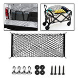 Generic Car Rear Cargo Net Easy to Use Car Trunk Cargo Net Trunk Storage Net 110cmx40cm