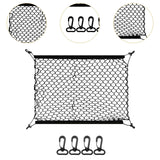 Generic Car Rear Cargo Net Easy to Use Car Trunk Cargo Net Trunk Storage Net 70cmx70cm