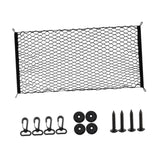 Generic Car Rear Cargo Net Easy to Use Car Trunk Cargo Net Trunk Storage Net 110cmx60cm