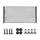 Generic Car Rear Cargo Net Easy to Use Car Trunk Cargo Net Trunk Storage Net 110cmx60cm