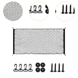 Generic Car Rear Cargo Net Easy to Use Car Trunk Cargo Net Trunk Storage Net 110cmx60cm
