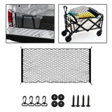 Generic Car Rear Cargo Net Easy to Use Car Trunk Cargo Net Trunk Storage Net 110cmx60cm