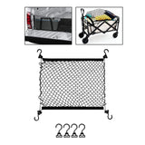 Generic Car Rear Cargo Net Easy to Use Car Trunk Cargo Net Trunk Storage Net 92cmx76cm