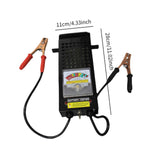 Car Battery Load Tester 6V 8V 12V for Motorcycles with Alligator Clips