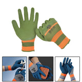 2 Pieces Multifunctional Work Gloves for Men Women Farm Work Car Repair Green