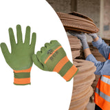 2 Pieces Multifunctional Work Gloves for Men Women Farm Work Car Repair Green