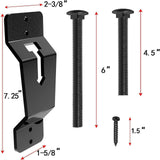 Generic Spare Tire Holder Mount Black Wall Mount for Van Garages Semis
