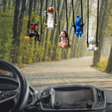 5Pcs Swinging Car Hanging Ornament Decorative for Outdoor Porch Indoor