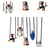 5Pcs Swinging Car Hanging Ornament Decorative for Outdoor Porch Indoor