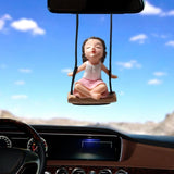 5Pcs Swinging Car Hanging Ornament Decorative for Outdoor Porch Indoor