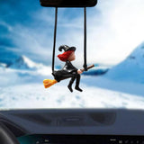 5Pcs Swinging Car Hanging Ornament Decorative for Outdoor Porch Indoor