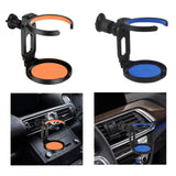 Car Cup Holder for Car Air Vents Fold Car Vent Cup Holder for Tea Water Orange