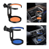 Car Cup Holder for Car Air Vents Fold Car Vent Cup Holder for Tea Water Orange