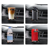 Car Cup Holder for Car Air Vents Fold Car Vent Cup Holder for Tea Water Orange