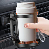 Car Cup Holder for Car Air Vents Fold Car Vent Cup Holder for Tea Water Orange