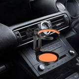 Car Cup Holder for Car Air Vents Fold Car Vent Cup Holder for Tea Water Orange
