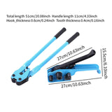 Maxbell Heavy Duty Hand Strapping Tensioner Cutter Set Practical Metal Banding Tools