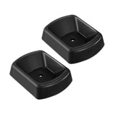 Maxbell 2 Pieces Rubber Trailer Wheel Chock for 6inch Caster Black Professional