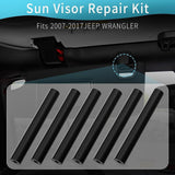 Maxbell 6 Pieces Car Sun Visor Repair Kit Premium Accessories for Jeep Wrangler