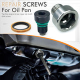 Maxbell Repair Screw for Oil Pan Anti Leakage Self Tapping Oil Pan Thread Repair Kit M12 1.5