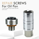 Maxbell Repair Screw for Oil Pan Anti Leakage Self Tapping Oil Pan Thread Repair Kit M12 1.5
