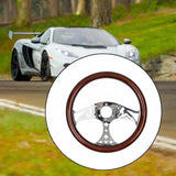 Maxbell Car Steering Wheel Wood 15'' Modified Parts for Golf Carts Truck