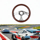 Maxbell Car Steering Wheel Wood 15'' Modified Parts for Golf Carts Truck