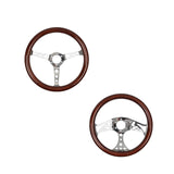 Maxbell Car Steering Wheel Wood 15'' Modified Parts for Golf Carts Truck