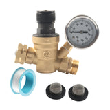 Maxbell RV Water Pressure Regulator Tape with Pressure Gauge for Water Hose