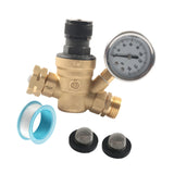 Maxbell RV Water Pressure Regulator Tape with Pressure Gauge for Water Hose