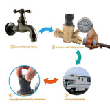Maxbell RV Water Pressure Regulator Tape with Pressure Gauge for Water Hose