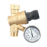 Maxbell RV Water Pressure Regulator Tape with Pressure Gauge for Water Hose