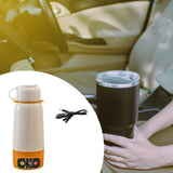 Maxbell Portable Car Water Heater Mug Electric Kettle for Travel without Cup Holder