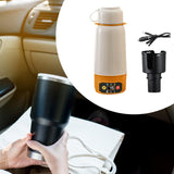 Maxbell Portable Car Water Heater Mug Electric Kettle for Travel with Cup Holder