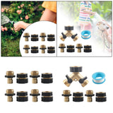 Maxbell Brass Garden Hose Splitter 2 Way Replace Y Connector 3/4 inch Hose Connector