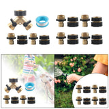 Maxbell Brass Garden Hose Splitter 2 Way Replace Y Connector 3/4 inch Hose Connector
