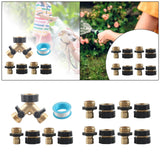 Maxbell Brass Garden Hose Splitter 2 Way Replace Y Connector 3/4 inch Hose Connector