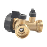 Maxbell Brass Garden Hose Splitter 2 Way Replace Y Connector 3/4 inch Hose Connector