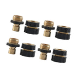 Maxbell 4 Pieces 3/4 inch Garden Hose Fitting Quick Connector Sturdy Male and Female