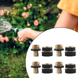 Maxbell 4 Pieces 3/4 inch Garden Hose Fitting Quick Connector Sturdy Male and Female