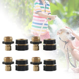 Maxbell 4 Pieces 3/4 inch Garden Hose Fitting Quick Connector Sturdy Male and Female