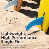 Maxbell Surfboard Fin Easy to Install Professional Detachable Reinforced Accessories Blue