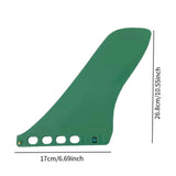 Maxbell Surfboard Fin Easy to Install Professional Detachable Reinforced Accessories Green