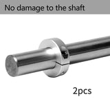 Maxbell 2 Pieces Optical Axis Shaft Collars Multifunctional Automotive Shaft Collar Inner 17mm Outer35mm