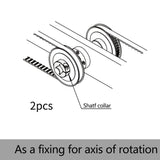 Maxbell 2 Pieces Optical Axis Shaft Collars Multifunctional Automotive Shaft Collar Inner 17mm Outer35mm