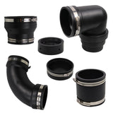 Maxbell RV and Camper Sewer Waste Plumbing Connection System Kit Sewer Hose Fittings
